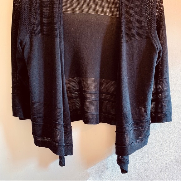 Dana Buchman—Woven Viscose Blend Open Cardigan - Picture 4 of 4